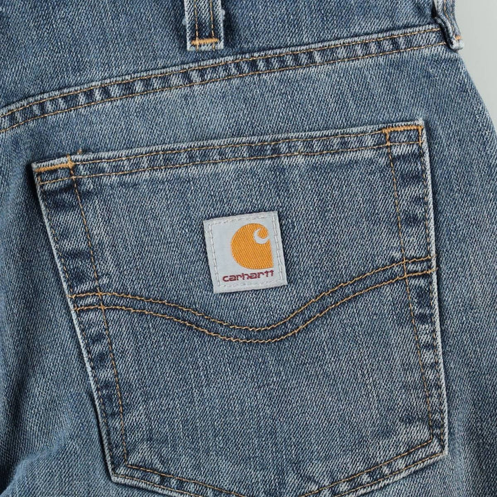 Carhartt Tapered Denim Pants for Men, W33 equivalent cotton blue type Vintage Second Hand