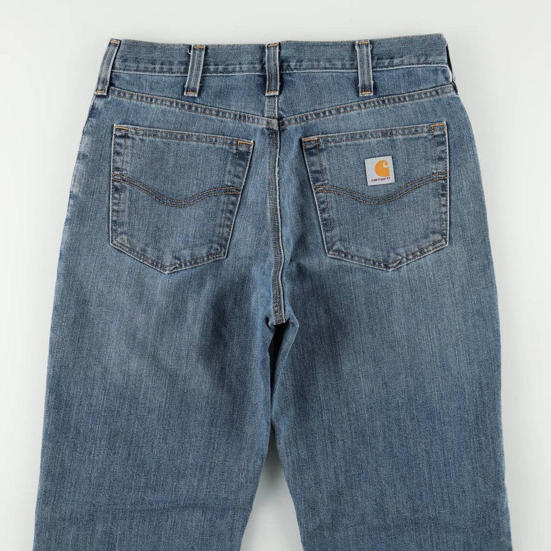 Carhartt Tapered Denim Pants for Men, W33 equivalent cotton blue type Vintage Second Hand