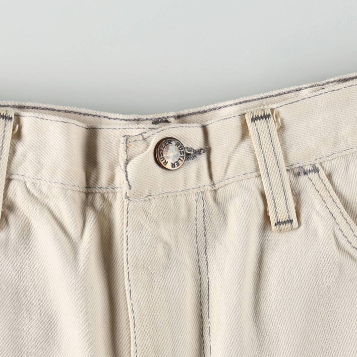 90'S Rustler White Denim Tapered Jeans, Made in USA, Men's Size W32 (approx.), Vintage unclear white type Vintage Second Hand