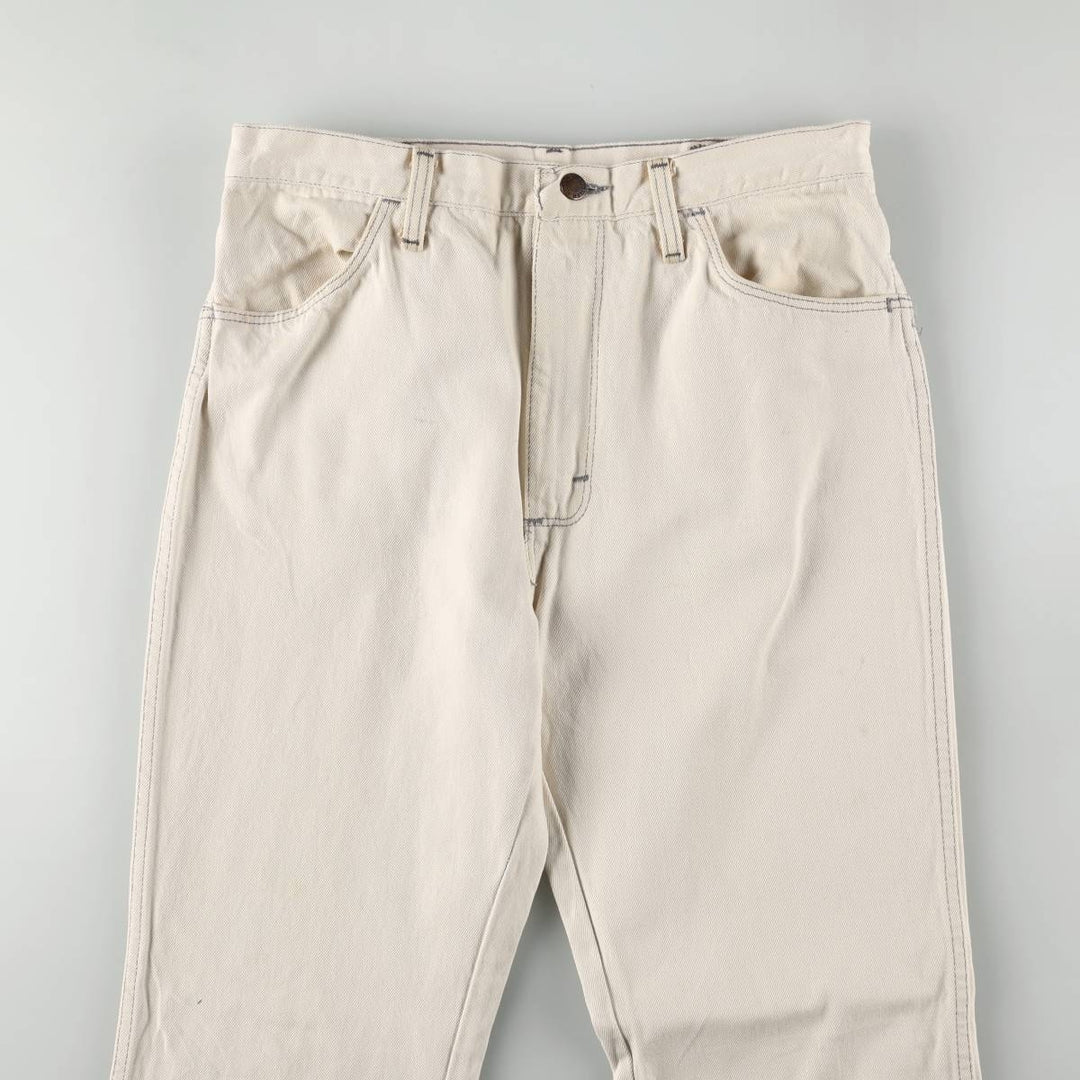 90'S Rustler White Denim Tapered Jeans, Made in USA, Men's Size W32 (approx.), Vintage unclear white type Vintage Second Hand