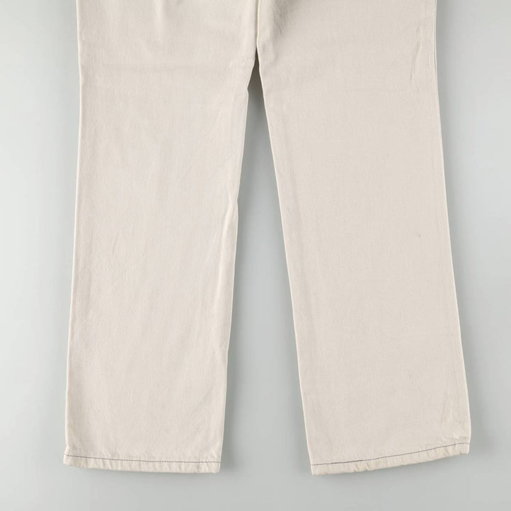 90'S Rustler White Denim Tapered Jeans, Made in USA, Men's Size W32 (approx.), Vintage unclear white type Vintage Second Hand