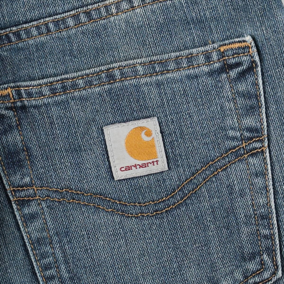 Carhartt Relaxed Fit Tapered Denim Pants for Men, W31 equivalent cotton blue type Vintage Second Hand