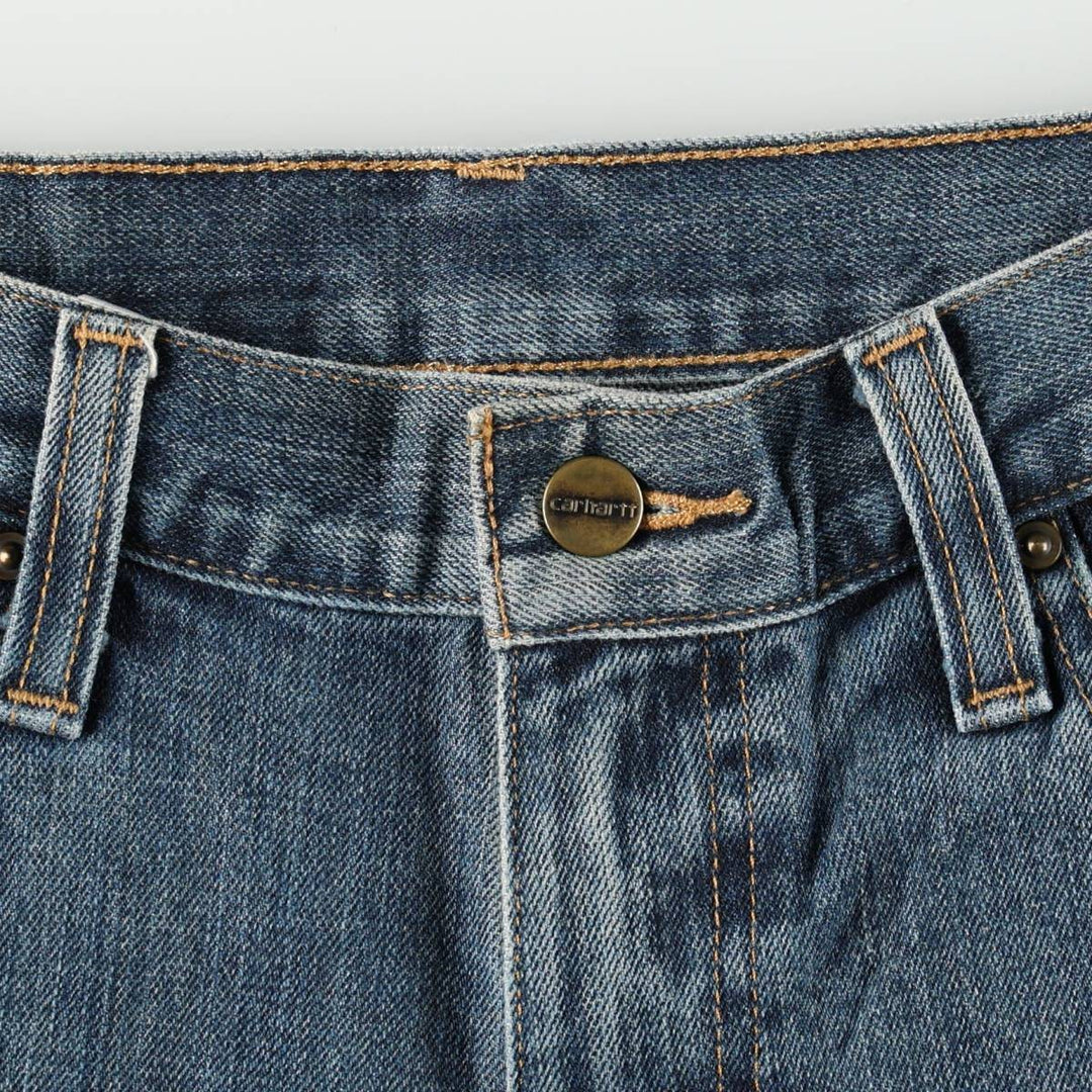 Carhartt Relaxed Fit Tapered Denim Pants for Men, W31 equivalent cotton blue type Vintage Second Hand
