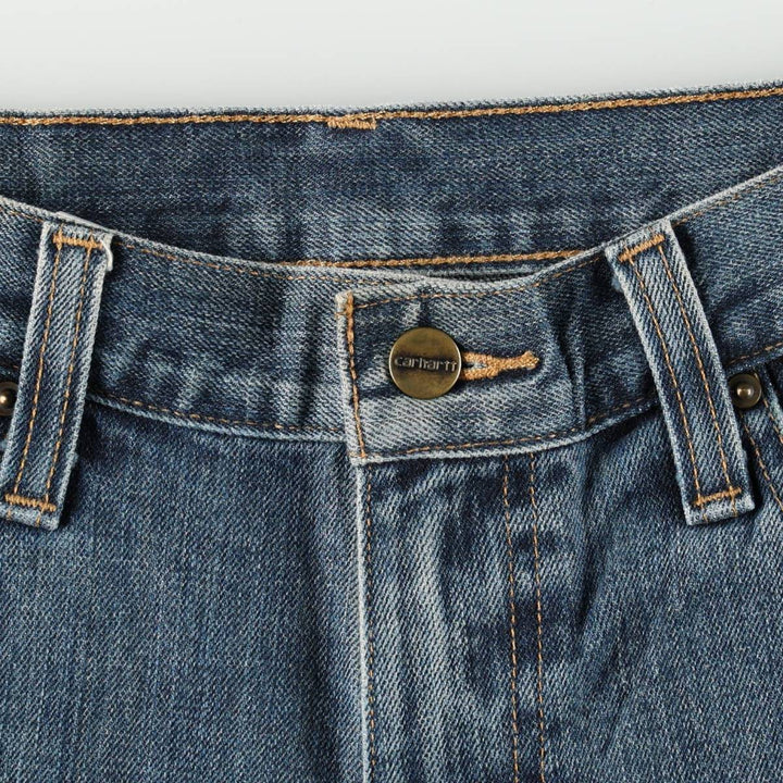 Carhartt Relaxed Fit Tapered Denim Pants for Men, W31 equivalent cotton blue type Vintage Second Hand
