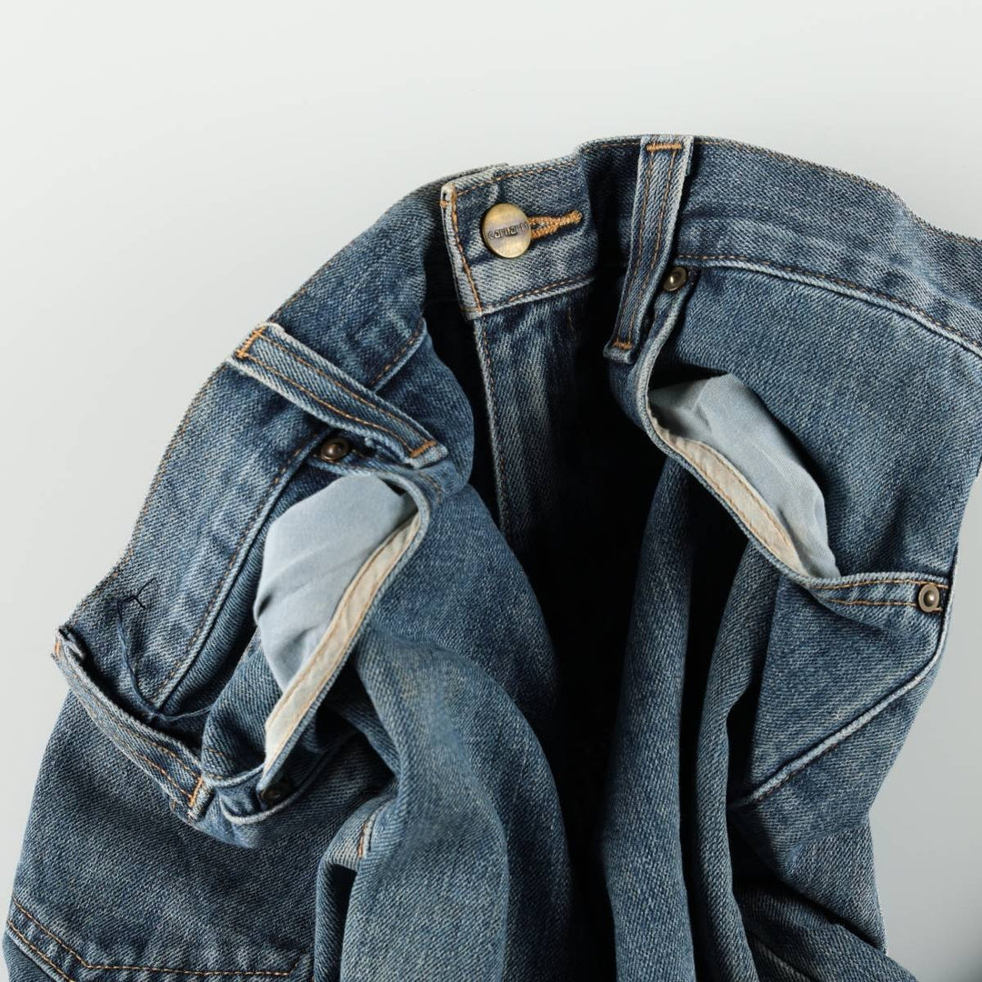Carhartt Relaxed Fit Tapered Denim Pants for Men, W31 equivalent cotton blue type Vintage Second Hand