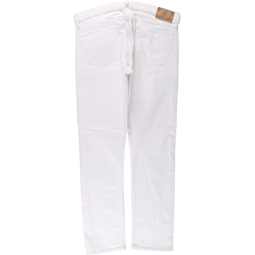 Ralph Lauren POLO RALPH LAUREN tapered denim pants for men, W38 equivalent cotton white type Vintage Second Hand