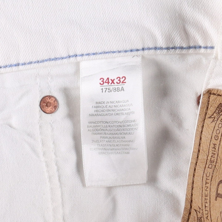 Ralph Lauren POLO RALPH LAUREN tapered denim pants for men, W38 equivalent cotton white type Vintage Second Hand