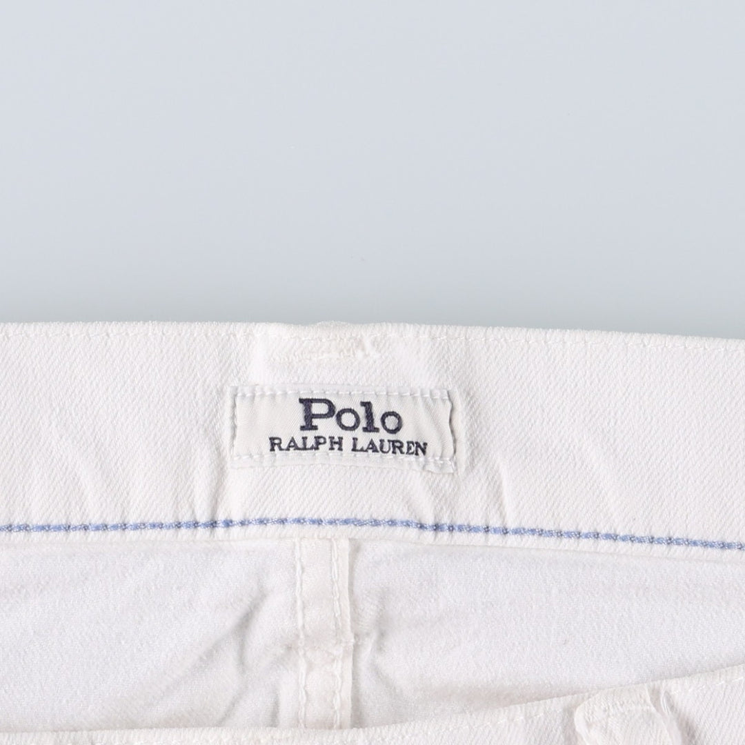 Ralph Lauren POLO RALPH LAUREN tapered denim pants for men, W38 equivalent cotton white type Vintage Second Hand