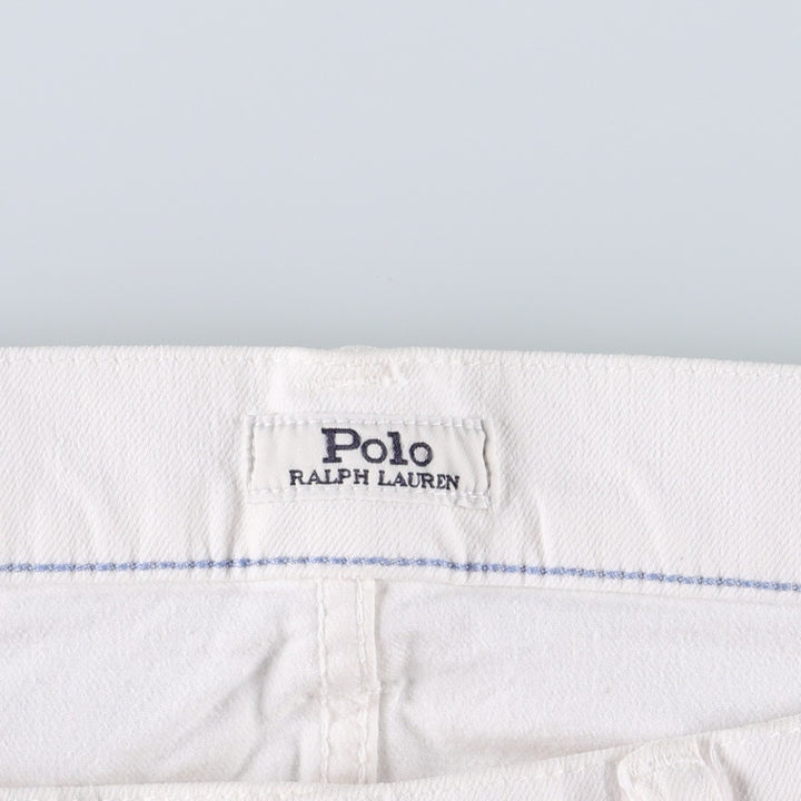 Ralph Lauren POLO RALPH LAUREN tapered denim pants for men, W38 equivalent cotton white type Vintage Second Hand