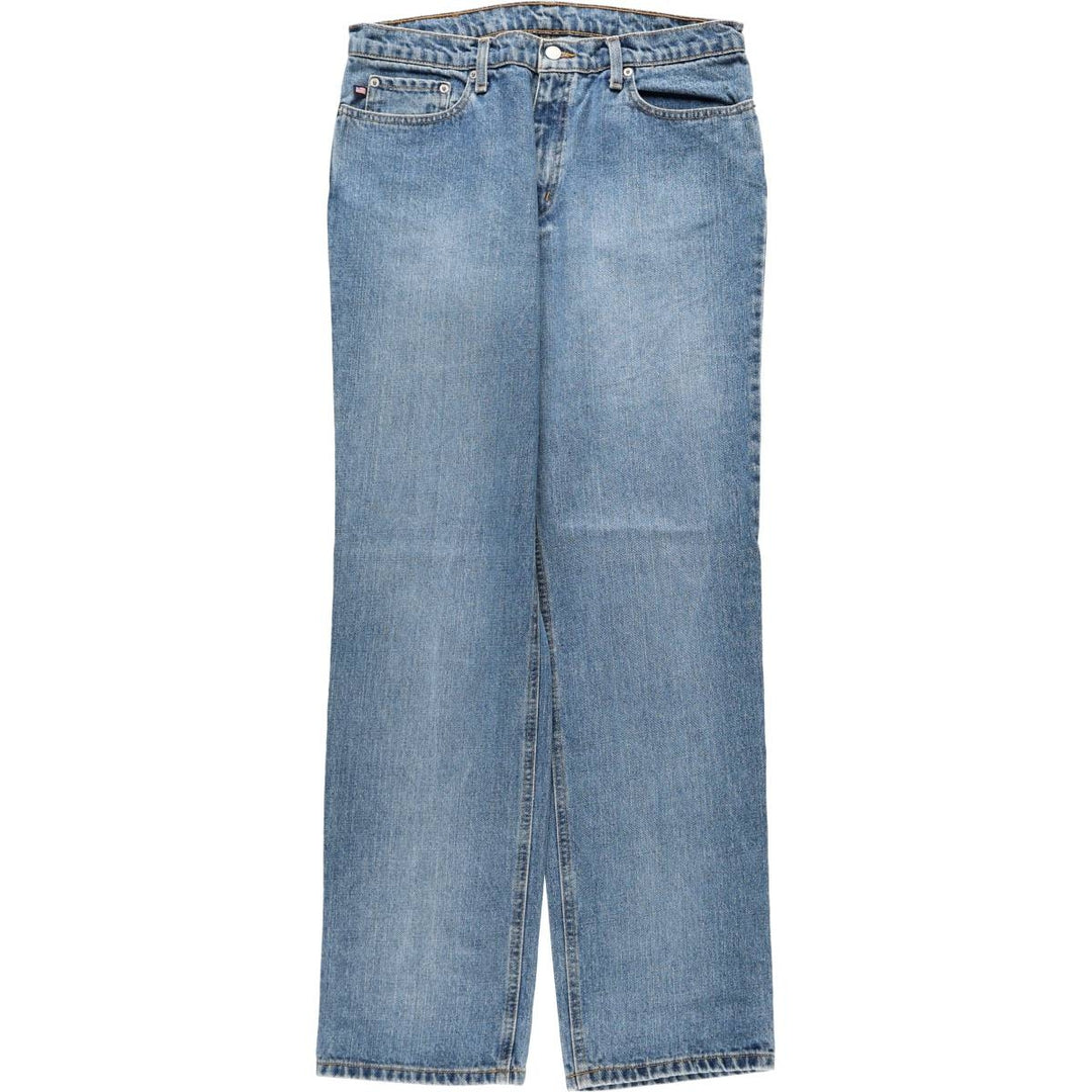 2000'S Ralph Lauren POLO JEANS COMPANY Tapered Denim Pants, Women's XXL (equivalent to W35) cotton blue type Vintage Second Hand