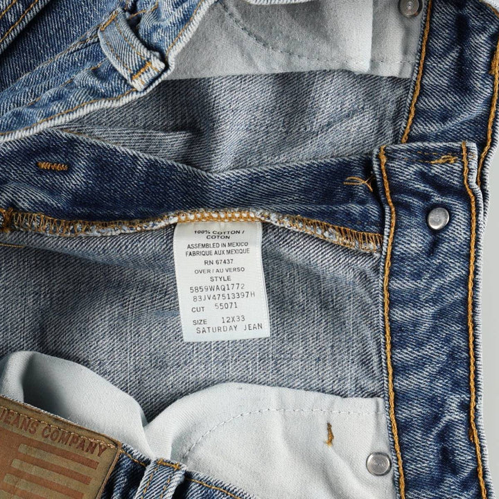 2000'S Ralph Lauren POLO JEANS COMPANY Tapered Denim Pants, Women's XXL (equivalent to W35) cotton blue type Vintage Second Hand