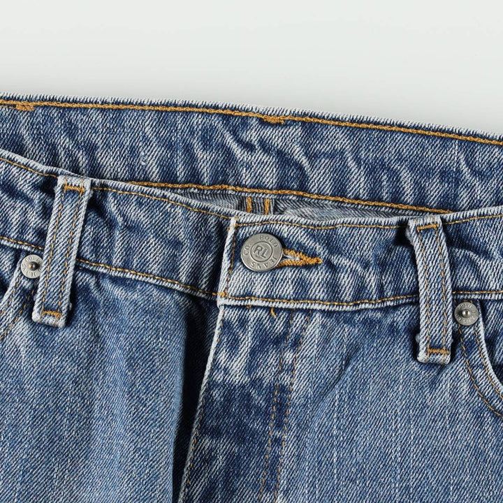 2000'S Ralph Lauren POLO JEANS COMPANY Tapered Denim Pants, Women's XXL (equivalent to W35) cotton blue type Vintage Second Hand