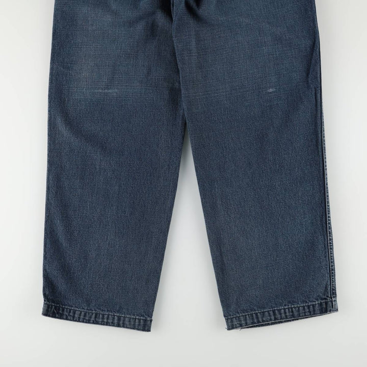 2000'S JNCO JEANS Skull Pattern Tapered Denim Pants, Women's Size L (W29 equivalent) cotton blue type Vintage Second Hand