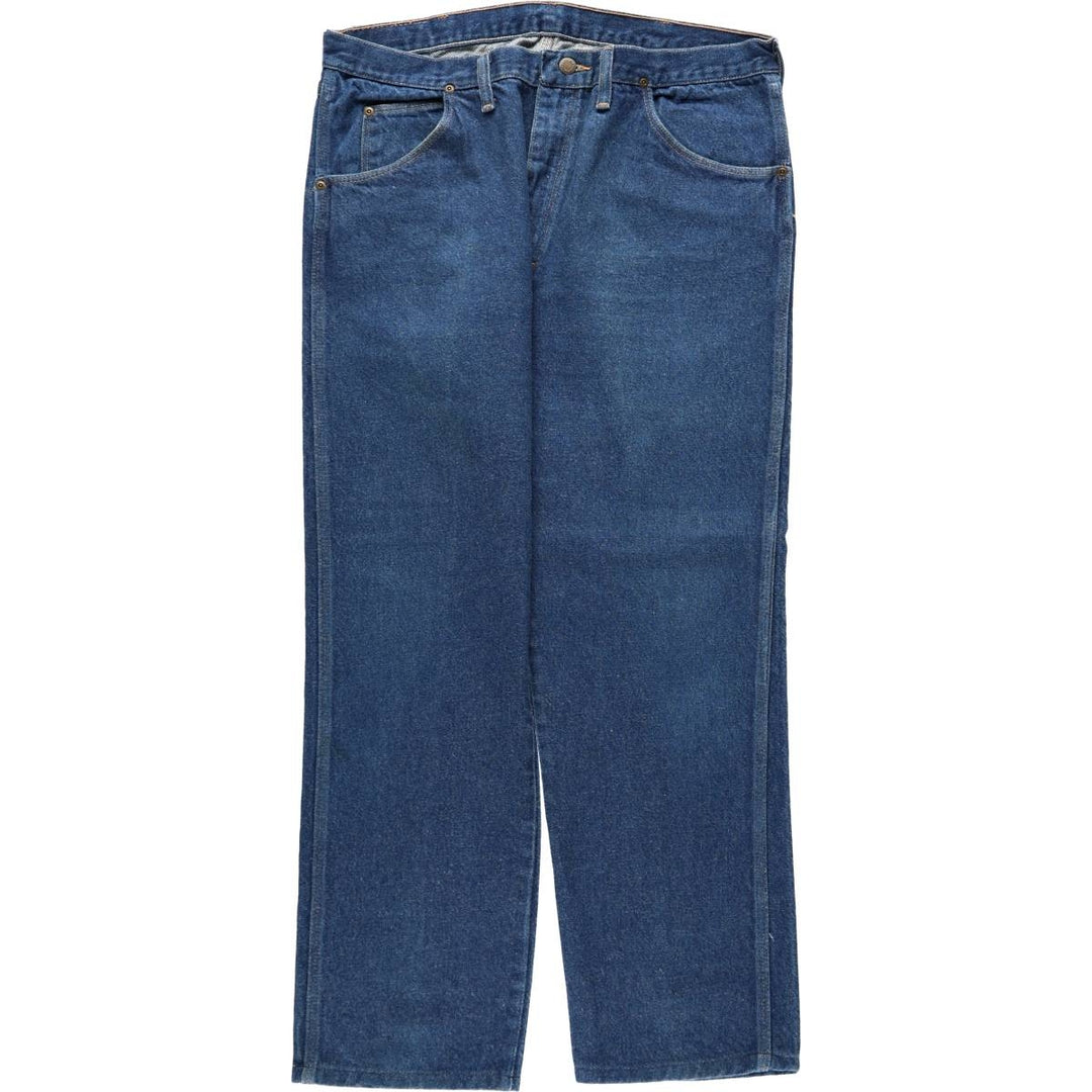 80s-90'S Wrangler Tapered Denim Pants, Made in USA, Men's Size W37 (approx.), Vintage cotton blue type Vintage Second Hand