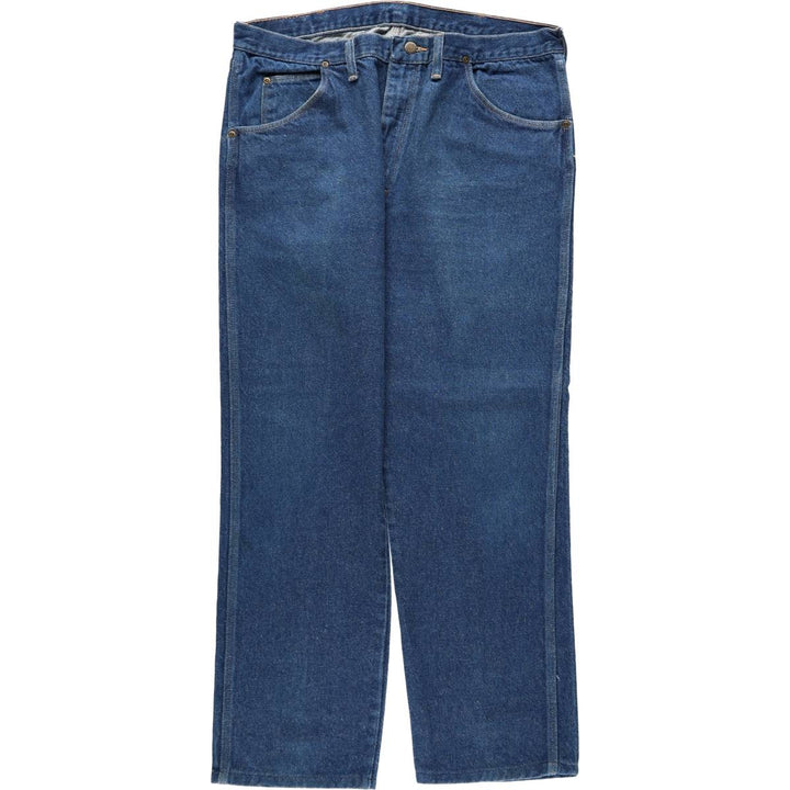 80s-90'S Wrangler Tapered Denim Pants, Made in USA, Men's Size W37 (approx.), Vintage cotton blue type Vintage Second Hand