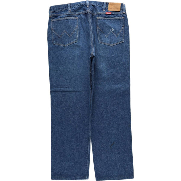 80s-90'S Wrangler Tapered Denim Pants, Made in USA, Men's Size W37 (approx.), Vintage cotton blue type Vintage Second Hand