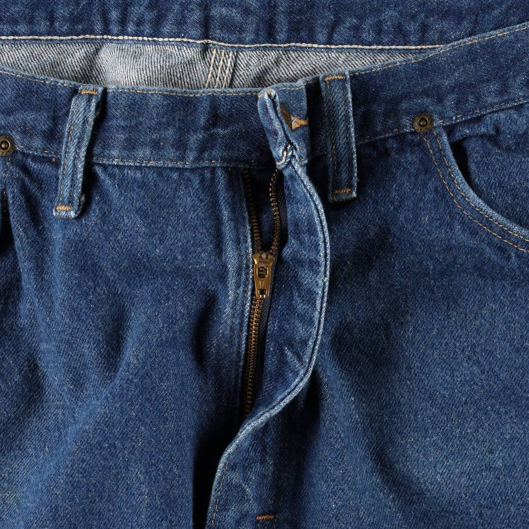 80s-90'S Wrangler Tapered Denim Pants, Made in USA, Men's Size W37 (approx.), Vintage cotton blue type Vintage Second Hand