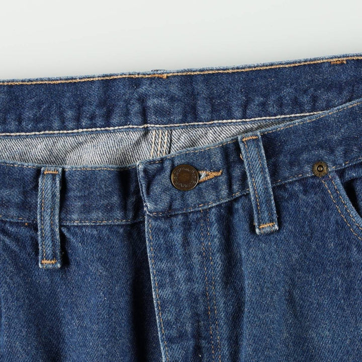 80s-90'S Wrangler Tapered Denim Pants, Made in USA, Men's Size W37 (approx.), Vintage cotton blue type Vintage Second Hand