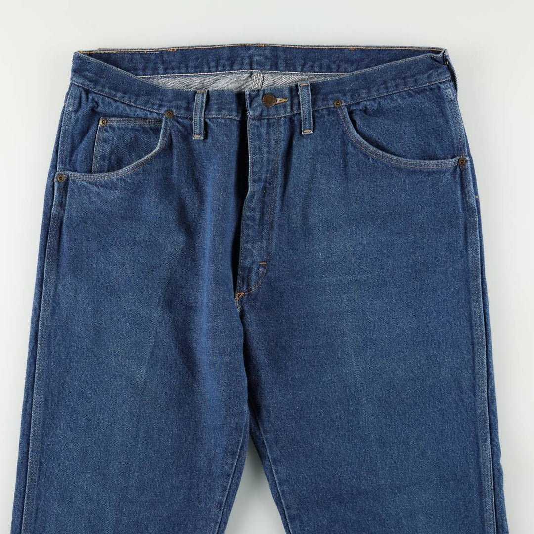 80s-90'S Wrangler Tapered Denim Pants, Made in USA, Men's Size W37 (approx.), Vintage cotton blue type Vintage Second Hand