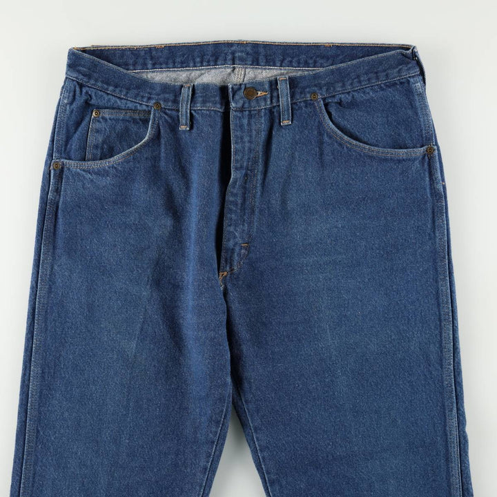 80s-90'S Wrangler Tapered Denim Pants, Made in USA, Men's Size W37 (approx.), Vintage cotton blue type Vintage Second Hand