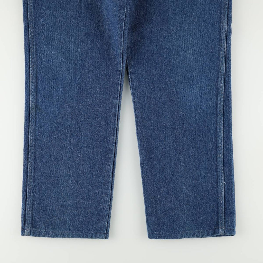 80s-90'S Wrangler Tapered Denim Pants, Made in USA, Men's Size W37 (approx.), Vintage cotton blue type Vintage Second Hand