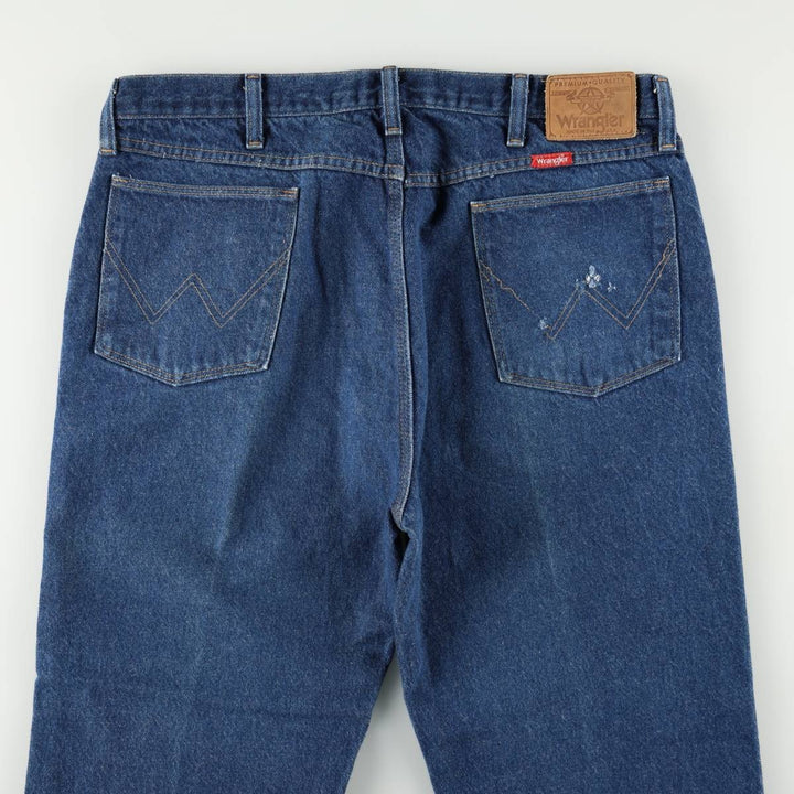 80s-90'S Wrangler Tapered Denim Pants, Made in USA, Men's Size W37 (approx.), Vintage cotton blue type Vintage Second Hand