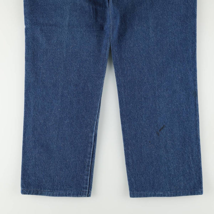 80s-90'S Wrangler Tapered Denim Pants, Made in USA, Men's Size W37 (approx.), Vintage cotton blue type Vintage Second Hand