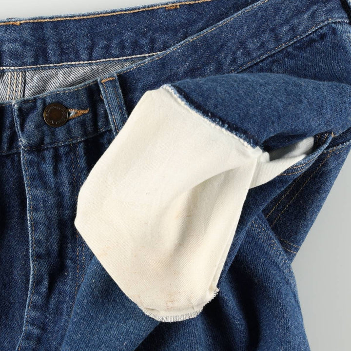 80s-90'S Wrangler Tapered Denim Pants, Made in USA, Men's Size W37 (approx.), Vintage cotton blue type Vintage Second Hand
