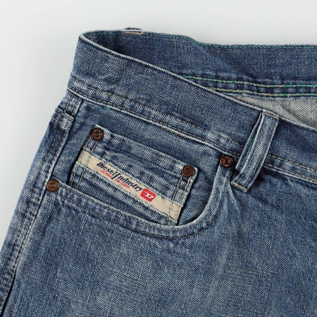 Diesel straight-leg denim pants, men's size W36 (approx.) cotton blue type Vintage Second Hand