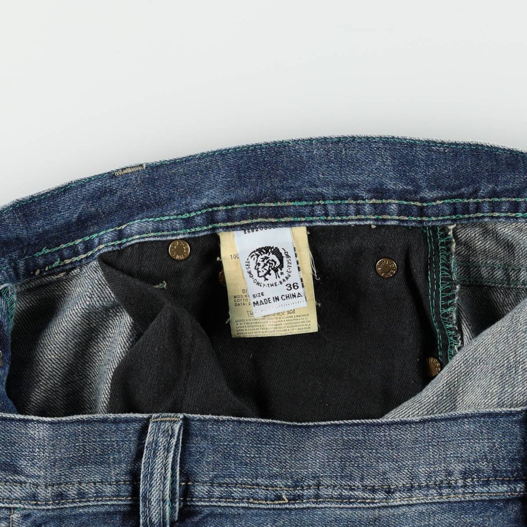 Diesel straight-leg denim pants, men's size W36 (approx.) cotton blue type Vintage Second Hand