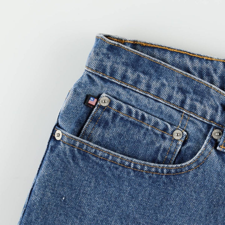 2000'S Ralph Lauren POLO JEANS COMPANY Straight Denim Pants, Women's XXL (equivalent to W36) cotton blue type Vintage Second Hand