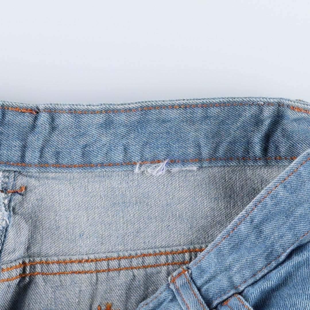 Straight-leg denim pants, men's size W30 equivalent. unclear blue type Vintage Second Hand