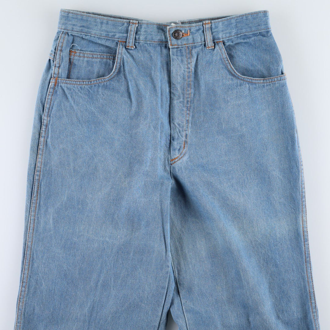 Straight-leg denim pants, men's size W30 equivalent. unclear blue type Vintage Second Hand