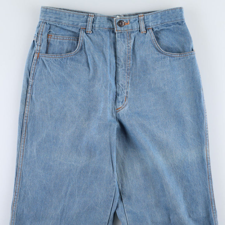 Straight-leg denim pants, men's size W30 equivalent. unclear blue type Vintage Second Hand