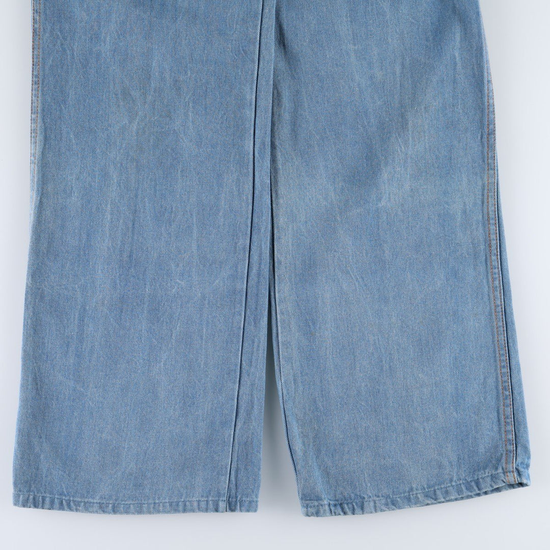 Straight-leg denim pants, men's size W30 equivalent. unclear blue type Vintage Second Hand