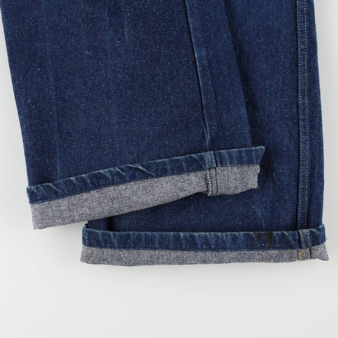 Flared denim pants, men's size W34 (approx.), vintage. cotton blue type Vintage Second Hand