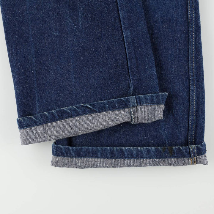 Flared denim pants, men's size W34 (approx.), vintage. cotton blue type Vintage Second Hand