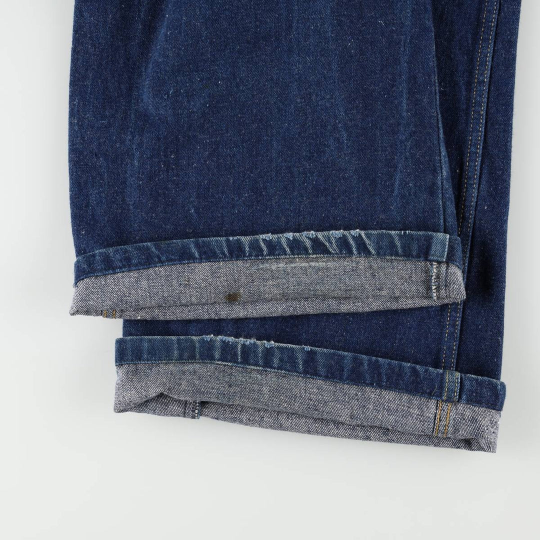 Flared denim pants, men's size W34 (approx.), vintage. cotton blue type Vintage Second Hand