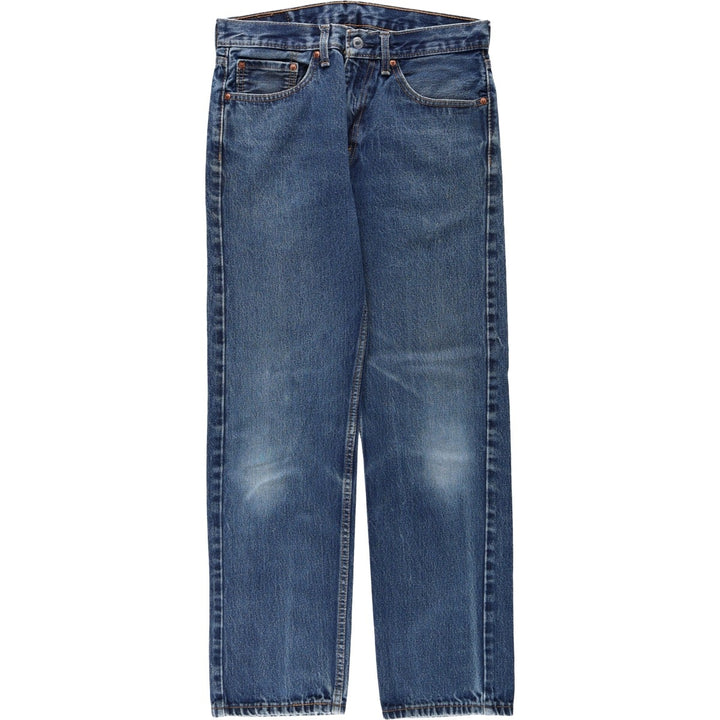 Levi's 505 tapered denim pants for men, equivalent to w32 cotton blue type Vintage Second Hand