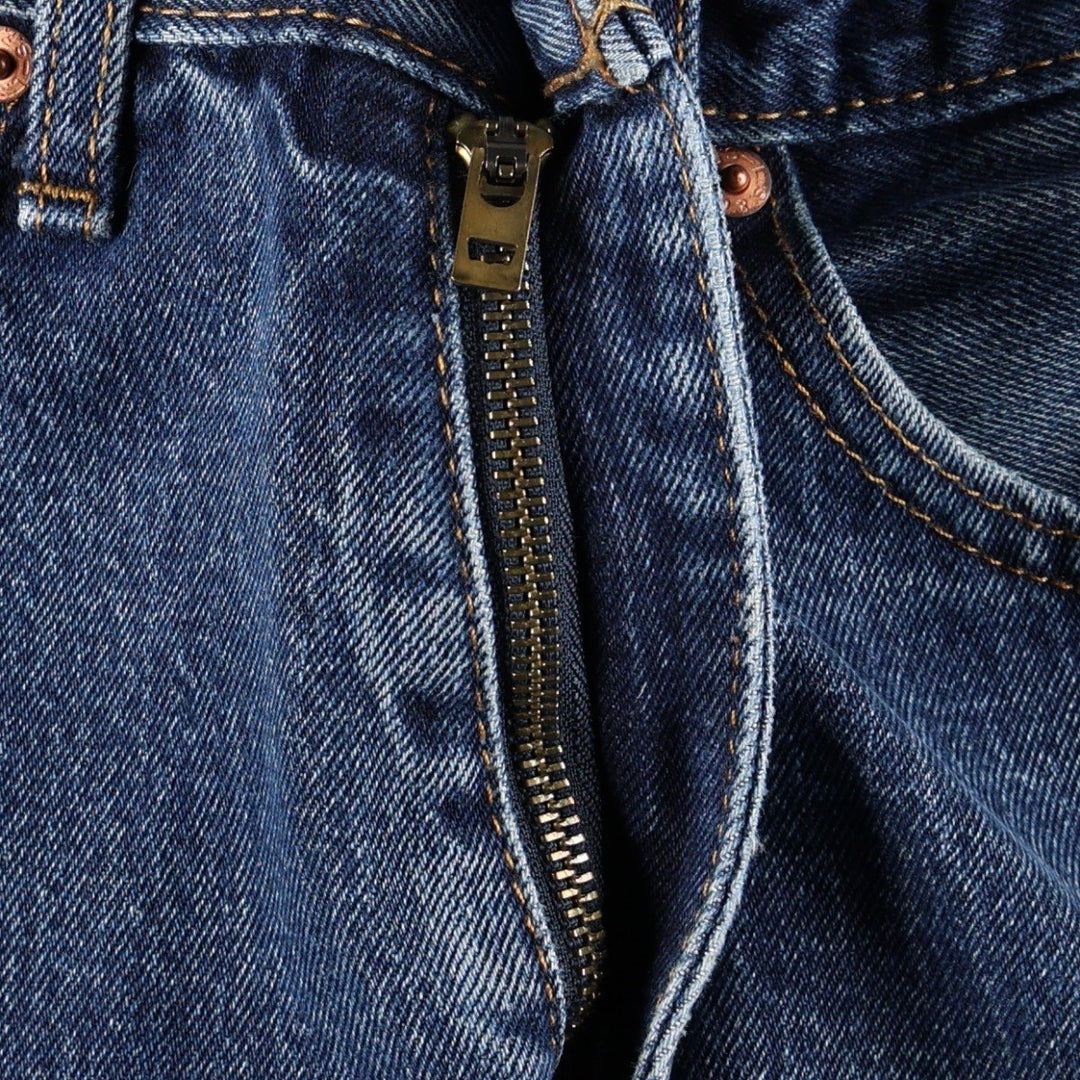 Levi's 505 tapered denim pants for men, equivalent to w32 cotton blue type Vintage Second Hand
