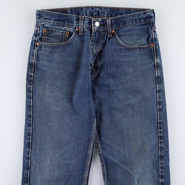 Levi's 505 tapered denim pants for men, equivalent to w32 cotton blue type Vintage Second Hand