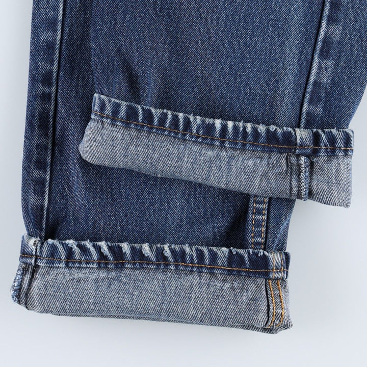 Levi's 505 tapered denim pants for men, equivalent to w32 cotton blue type Vintage Second Hand
