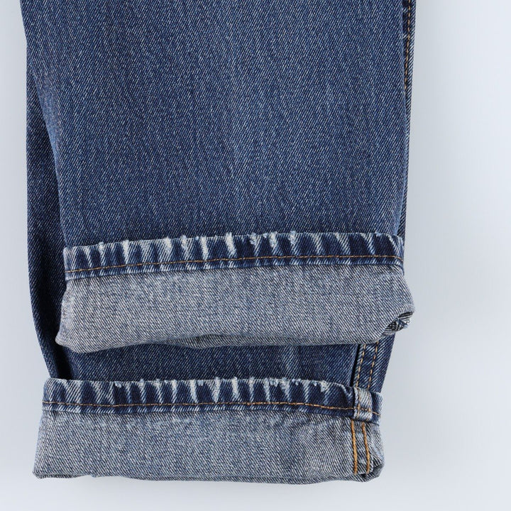 Levi's 505 tapered denim pants for men, equivalent to w32 cotton blue type Vintage Second Hand