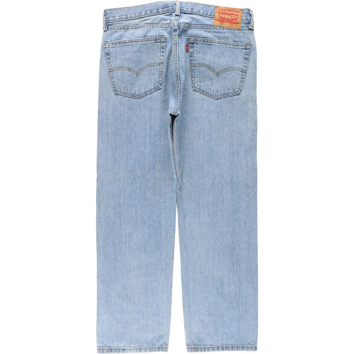 Levi's 505 tapered denim pants for men, size w37 unclear blue type Vintage Second Hand