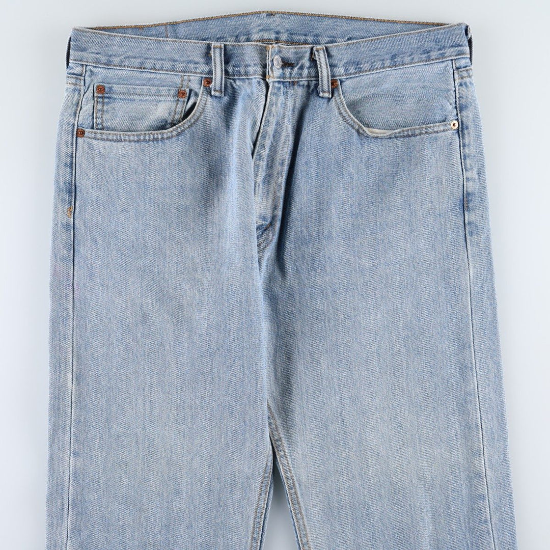 Levi's 505 tapered denim pants for men, size w37 unclear blue type Vintage Second Hand