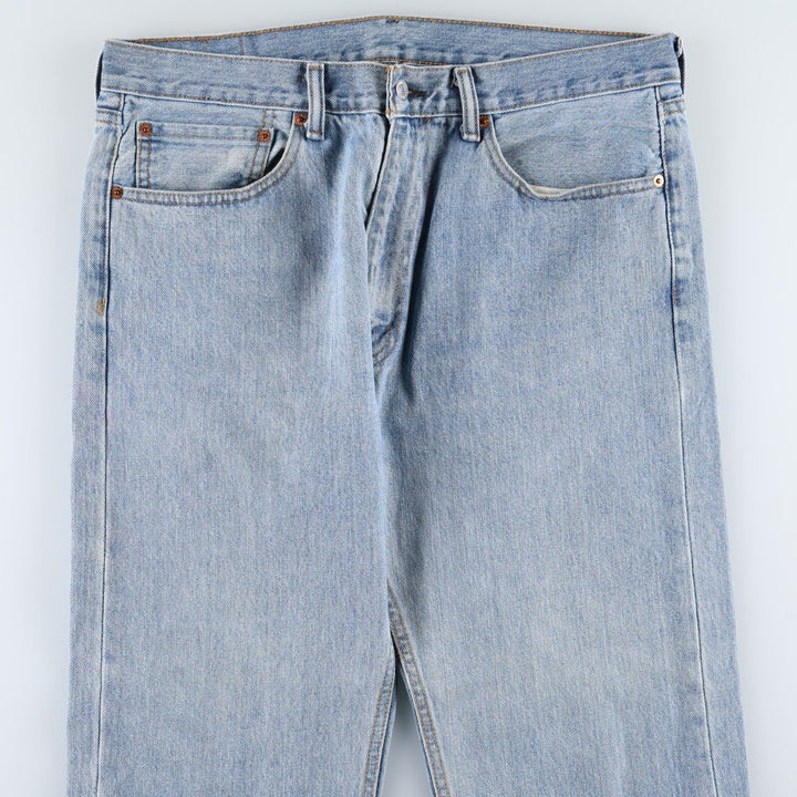 Levi's 505 tapered denim pants for men, size w37 unclear blue type Vintage Second Hand