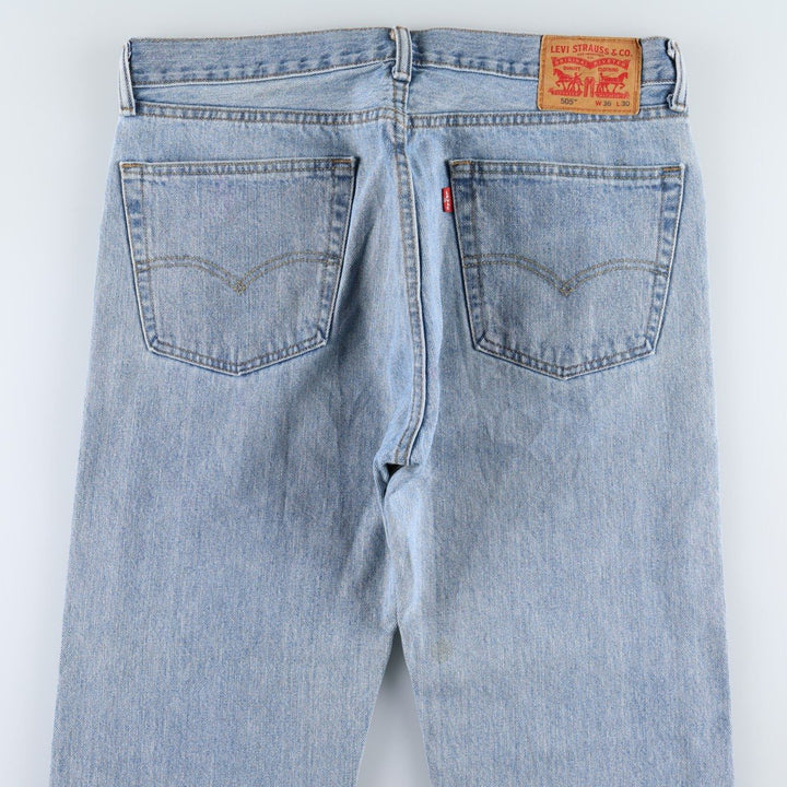 Levi's 505 tapered denim pants for men, size w37 unclear blue type Vintage Second Hand
