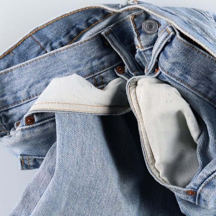 Levi's 505 tapered denim pants for men, size w37 unclear blue type Vintage Second Hand