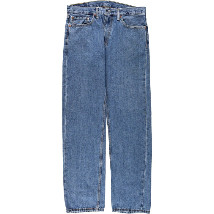 Levi's 505 tapered denim pants for men, size W34 cotton blue type Vintage Second Hand