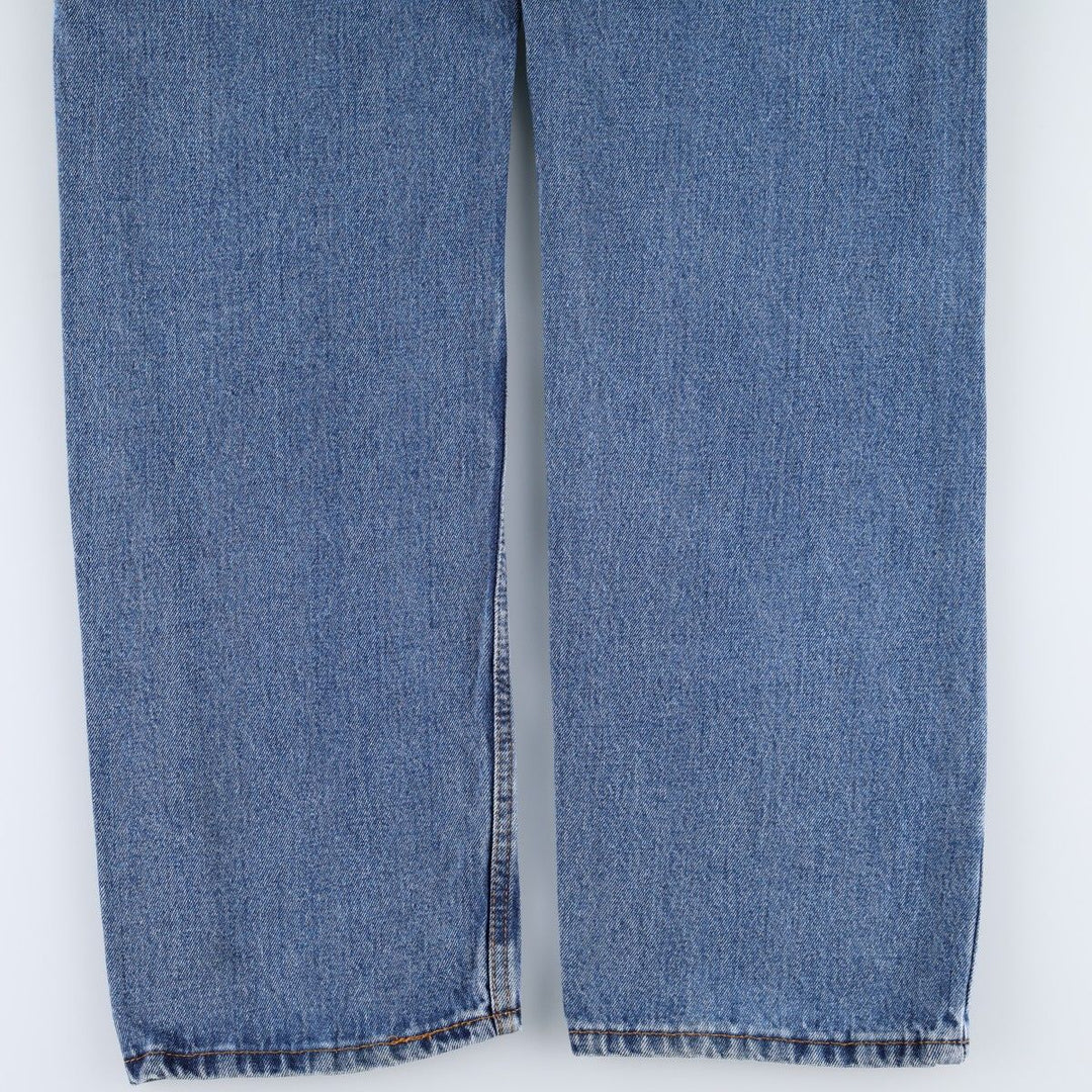 Levi's 505 tapered denim pants for men, size W34 cotton blue type Vintage Second Hand